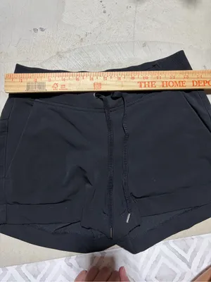 Athleta Women's Black Drawstring Lounge Shorts 0 thumbnail 2