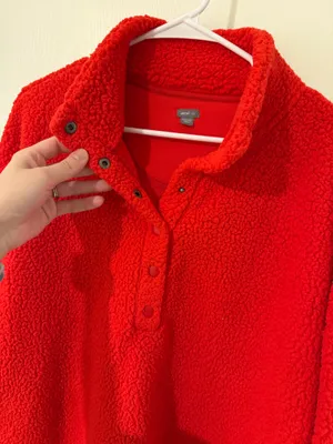 Aerie Sherpa Pullover Oversized thumbnail 2