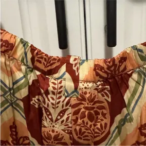 Farm Rio Floral Patterned pineapple Wide-Leg Pants‎ size small thumbnail 4