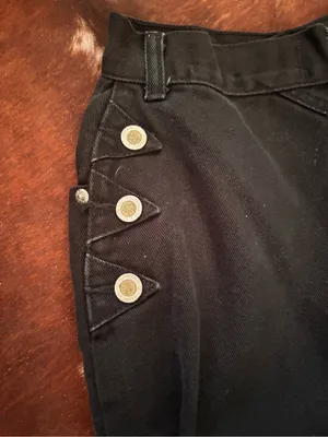 Vintage‎ Lawman black denim jeans size 25 thumbnail 11