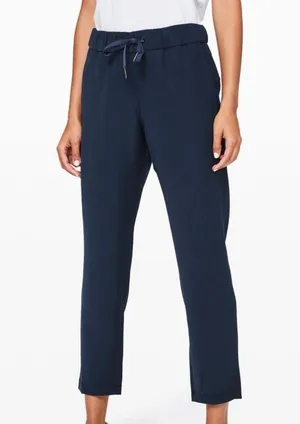 Lululemon on the fly mid rise pants 27” Travelwoven size 6 NWT original package thumbnail 1