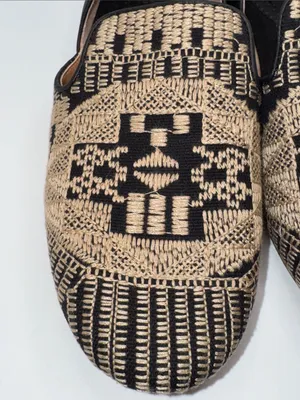 LATIGO For Anthropologie ‘Alba’ Embroidered d’Orsay Loafer Flats Women’s 8 Boho thumbnail 5