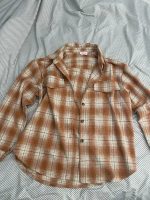 Flannel plaid fall orange thumbnail 2