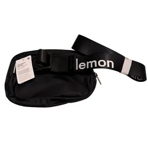 Lululemon Everywhere Belt‎ Bag Black Spellout Sporty Pack Travel Festival NWT thumbnail 8