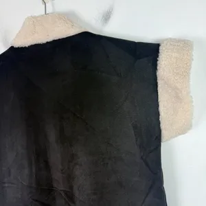 NWT Central Park West Alwyn Vest Faux Suede Sherpa Black Size Small S NEW thumbnail 10