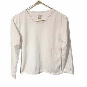 Columbia Womens Medium White Omni Dry Long Sleeve‎ Athletic Top thumbnail 2