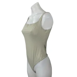 Skims Women's Gray Sleeveless Square Neck Backless Tank Bodysuit Top Size XL thumbnail 3
