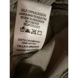 Hunter & Brown Cargo Overalls Womens XL Olive Green Wide Leg Cotton HBP421 thumbnail 8