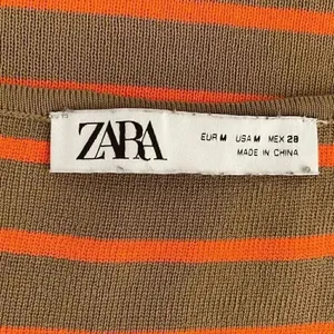 Zara Womens Brown Orange Viscose Stripes Knit Layering Tank Top SZ M # 1168 thumbnail 8