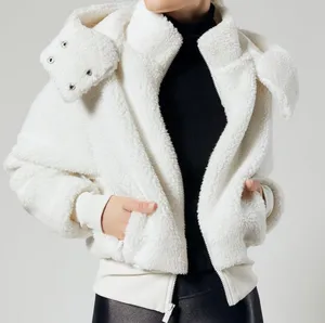 Alo Foxy Sherpa Jacket Ivory XS thumbnail 1