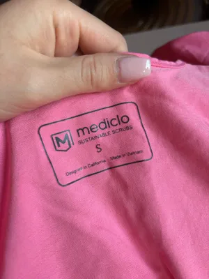 Rose Pink TENCEL™ Sal‎ ‎ Essential Scrub Top thumbnail 5