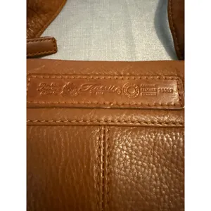 Fossil Cognac Brown Pebbled Leather Crossbody Bag Vintage Messenger 75082‎ thumbnail 7