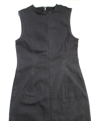 NWT Reformation Kendi Denim Midi in Washed Black Sleeveless Stretch Dress 10 thumbnail 6