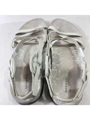 Merrell Sandals Womens 10 San Remo Strappy White Leather Casual Open Toe Hiking thumbnail 4