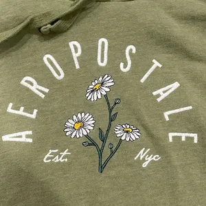 Aeropostale Daisies Fleece Pullover Floral Hoodie Sweater XL Casual Loungewear thumbnail 3