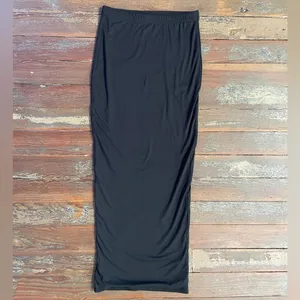 Naked Wardrobe The Hourglass Bare Double-Lined Black Pencil Maxi Skirt Sz S💚🎀 thumbnail 3