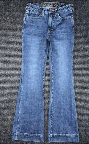 Wrangler Retro High Rise Trouser Bootcut Jeans Women’s 29x32 Stretch Denim EUC thumbnail 1