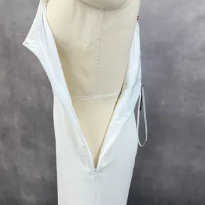 Karl Lagerfeld Dress Womens 8 One Shoulder Bridal Shower Chic Bachelorette READ‎ thumbnail 3