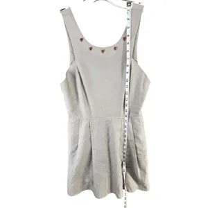 BCBGeneration Mini Dress 2 Light Gray Metallic Studded Pockets Fit Flare HOCO‎ thumbnail 11