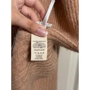 Free People Chunky Ribbed Fringe Scarf Pink Rose Oversized Knit Boho Cozy Winter thumbnail 6