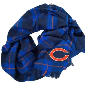 Little Earth NWT Chicago Bears Fringed Blanket Scarf thumbnail 2