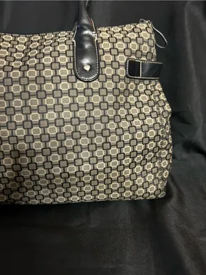 Nine West Women’s Large Black Geometric Tote Handbag thumbnail 5