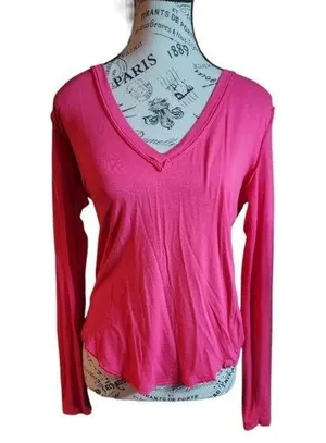 WE THE FREE Free People Tee Pink Oversized X-Small thumbnail 1