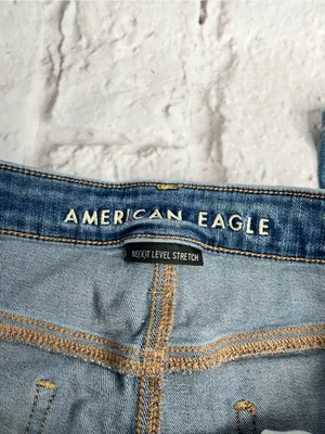 American eagle outfitters super hi-rise jegging crop jeans size 12 thumbnail 4