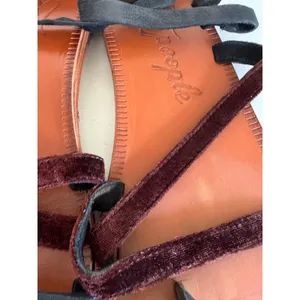 Free People Isle of Capri velvet sandals size 38 (7.5) thumbnail 5