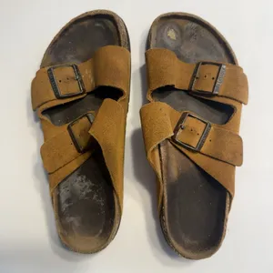 Birkenstock Arizona Suede Brown Sandals Vintage Sz 39 (8-8.5) Women's thumbnail 1
