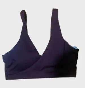 Nike Black V-Neck Wireless Bralette thumbnail 1