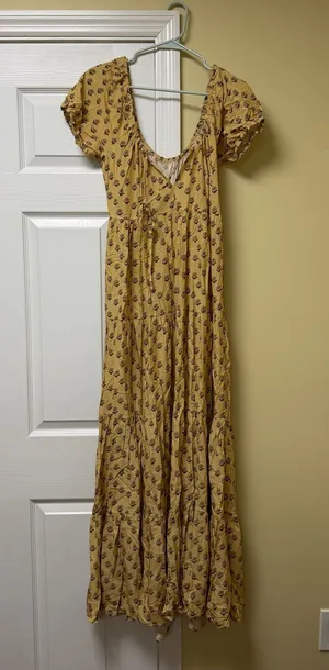 Yellow Maxi Dress Size M thumbnail 1