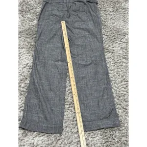 Converse One Star Women’s Gray Wide Leg Pants Cotton Belted Low Rise Size 4 thumbnail 11