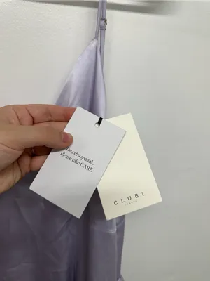 Club L London Jonas Lilac Plunge-Neck Drop Waist Maxi Dress - NEW thumbnail 10