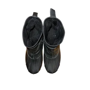 Loeffler Randall Hatley Duck Boot Black Leather Size‎ 8 GUC thumbnail 9