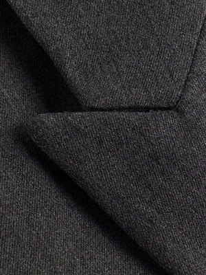 Express Editor Women’s Fitted Gray One Button Blazer with Black Lining thumbnail 9