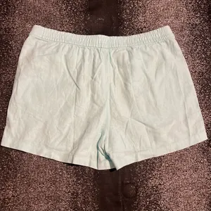 Womens small NWT J.Crew Mercantile 3" Linen Blend Drawstring Shorts-mint green thumbnail 2