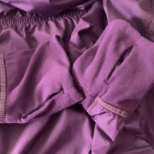 Lululemon Rush Hour Jacket Full Zip Darkest Magenta Purple Hooded Sz 12 *Flaw thumbnail 11
