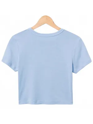 Junk Food Mickey Mouse Wave Graphic Baby Tee Blue Disney NWT Size Large thumbnail 4