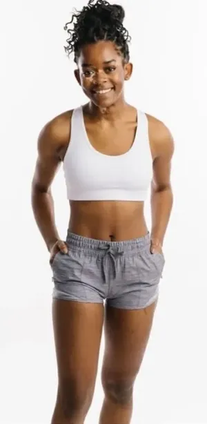 ZYIA Gray Camo Mesh Hidden Zipper Shorts Size Small thumbnail 1