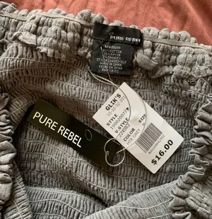 Boutique Gray Top thumbnail 4