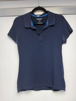 Old Navy Women's Navy Polo Shirt thumbnail 1