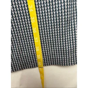 Boden size 16 boat neck Classic green white teal Houndstooth Shift Dress thumbnail 7