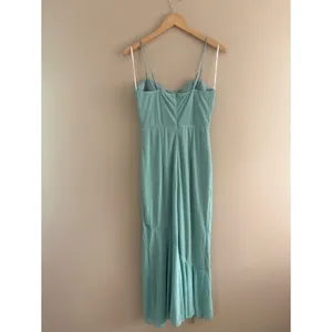 Lulus Giorgina Sage Mesh Gathered Trumpet Midi Dress Size Medium Cocktail Sexy thumbnail 5