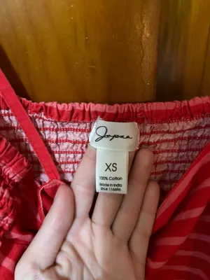Red & pink stripped maxi dress with pockets thumbnail 4