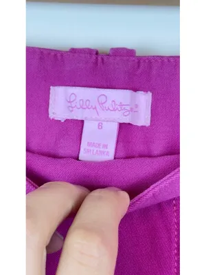 Lilly Pulitzer Sloane 5” Stretch Shorts Passion Pink Magenta Size 6 Preppy thumbnail 2