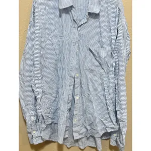 Abercrombie & Fitch Womens Blue White Striped Cotton Oversized‎ Shirt S thumbnail 4