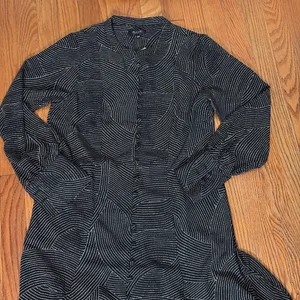 Madewell Tie-Waist Midi Dress in Dot Black‎ White sizs S NWT thumbnail 4