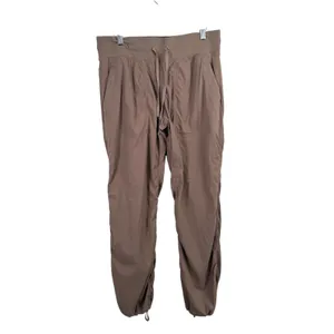 Lululemon Dance Studio Mid Rise Pant Taupetastic Full Length Travel Womens 10 thumbnail 2
