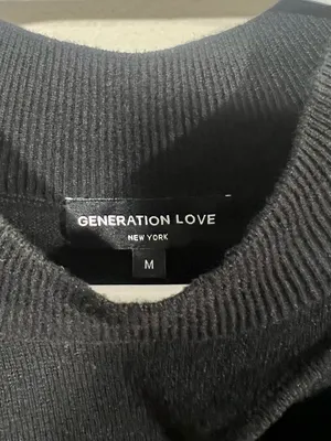 Generation Love Women’s Black Lulu Sweater Dress Size Medium thumbnail 7